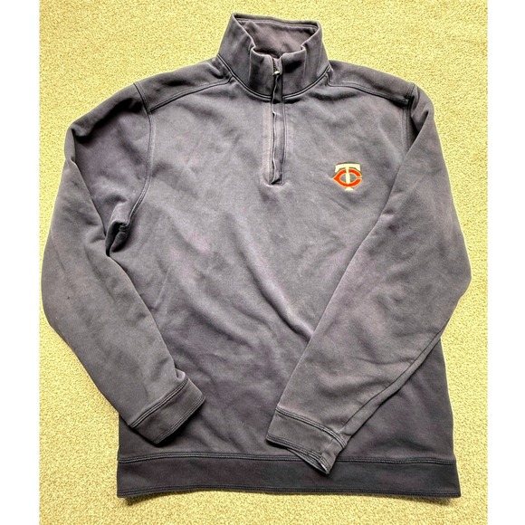 Cutter & Buck Other - Cutter and Buck Minnesota Twins Quarter Zip Pullover Navy Blue Sweatshirt Large